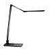 IMIGY Aluminum Alloy LED Desk Lamp with USB Charging Port, 9W Dimmable Office Lamp, Slide Touch Control with Stepless Adjustable Brightness and 3 Color Modes, Black