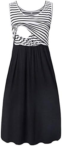 Maternity Clothes, HOSOME Women Pregnant Maternity Stripe Tunic Breastfeeding Summer Maternity Dress