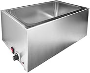 Zica ZCK165A Mesa de vapor eléctrica comercial de acero inoxidable Bain Marie Buffet Calentador de alimentos para catering y 