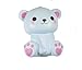 Puni Maru's Jumbo Happy Polar Bear Squishy Blue Happy Open Smile