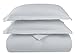 HC Collection Duvet Cover - Ice Blue Queen Size Duvet Cover - 3 Piece Soft Breathable Microfiber Duvet Cover Set with Zipper Closure & 2 Pillow Shams