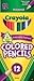 Crayola Long Barrel Colored Wood-case Pencils, Assorted Colors, (68-4012), 12 pencils per pack - 6 pack