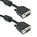 CableVantage 100 FT 30M VGA HD15 Super VGA Male to Male M/M Monitor/LCD VGA Cable Cord Black for TV PC Computer Monitor