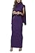 LaSuiveur Women's Elegant Party Bodycon Turtle Neck Evening Poncho Long Dress