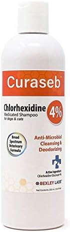 Curaseb Chlorhexidine 4% Shampoo for Dogs & Cats