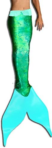 Mermaid Tail for Swimming: Ariel Tail for Adults w/Monofin (Ladies M 8-10) swimmable pool toy