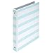 Samsill MP20119 Fashion Design 3 Ring Binder, Stripes, 1 Inch Round Rings, Assorted Colors (Purple, Pink, Turquoise), Bulk Binders - 6 Pack, Assorted Stripe Print, 1-Inch