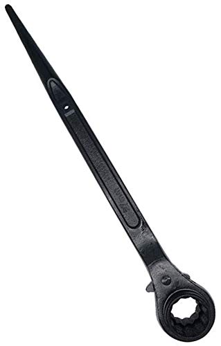 17 x 19mm Black Ratchet Podger Spanner Quick Release Scaffold Wrench