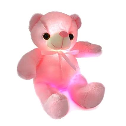 13 Led Light Up Teddy Bear Super Cute Led 7 Colors Changing Stuffed Plush Teddy Bear Baby Comforter Toys Birthday Gift