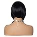 12 inches Short Bob Wigs for Black Women, Shoulder Length High Temperature Fiber Hair Women's wig, Black color, Soft Silk, Daily or Party Wear, By Suri Hair