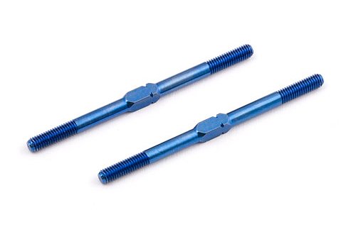 Team Associated 1406 Titanium Turnbuckle, 51mm, Blue, 2-Pack