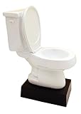White Toilet Bowl Trophy - Cool Last Place Recognition - Made with Sturdy Polyresin Material - Funny Award for Best of the Worst - Custom Engraving Available - Premium Quality Trophy - Decade Awards