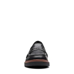 Clarks Women's Westlynn Ayla Loafer, Black Leather, 9