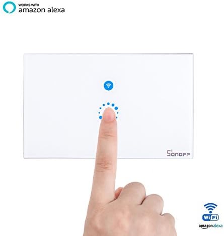Kitchenhoney Smart Home Wall Light Switch WIFI Glass Touch Panel in Wall Controller Compatible with Alexa Echo support Android and IOS APP