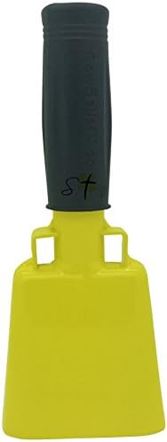 Various Sizes and Team Colors Cowbell with Stick Grip Handle Bell for Cheering at Sporting & Wedding Events - Cow Bell by Stewart Trading
