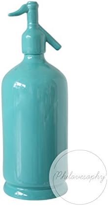 Decorative Vase Siphon Ceramic Bottle. Amazing Quality. Ideal for Kitchen, Decor Accent &amp; Present (turquoise)