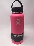 Hydro Flask 32 oz Double Wall Vacuum Insulated Stainless Steel Leak Proof Sports Water Bottle, Wide Mouth with BPA Free Flex Cap, Flamingo