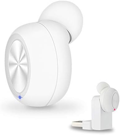Aydino X17 Wireless Headphone, Wireless Single Earbud, V4.2+EDR Intelligent Noise Reduction, Bluetooth Headset with Magnetic USB Charging, Compatible with Iphone Samsung Android Cell Phone(White)