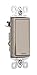 Legrand radiant TM870NICC10 15 Amp Rocker Wall Switch, Single Pole Decorator Light Switches, Nickel (1 Count)