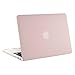 MOSISO Compatible with MacBook Pro 13 inch Case 2015 2014 2013 end 2012 Older Version (Models: A1502 & A1425) with Retina Display, Protective Plastic Hard Shell Case Cover, Rose Quartz