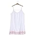 Franterd Women Mini Dress Summer Evening Party Beach Backless Skirts Sundress (M) White