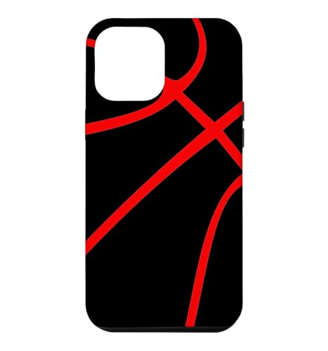 Basketball Sport Black with Red Case for iPhone 12 Pro Max