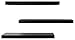 Kiera Grace Set of Three Maine Simple & Classic Decorative Engineered Wood Floating Wall Shelves for Home, Room, & Office, 24