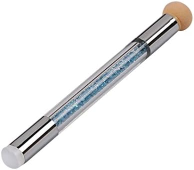 Dolloress Double-ended (Sponge Head + Silica Gel Stamper Head )Nail Art Painting Gradient Shading Sponge Pen Brush Rhinestone Handle Prefect for UV Gel or Acrylic Nail False Tips