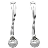 Pinenjoy 2Pcs Soccer Spoon 18/10 Stainless Steel