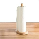 Yistao Wood Paper Towel Holder, Wooden Paper Towel