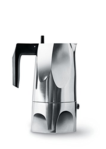 Alessi | Ossidiana MT18/3 - Design Stovetop Coffee Maker, Cast Aluminium and Thermoplatic Resin, 3 Cups