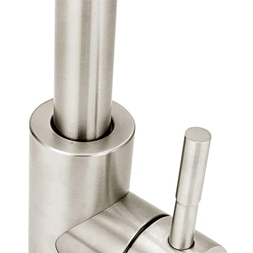 Torneira Cozinha Monocomando Inox Escovado Bica Movel