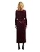 Simple Retro Women's V-neck Velvet Belted Wrap Maxi Long Dress