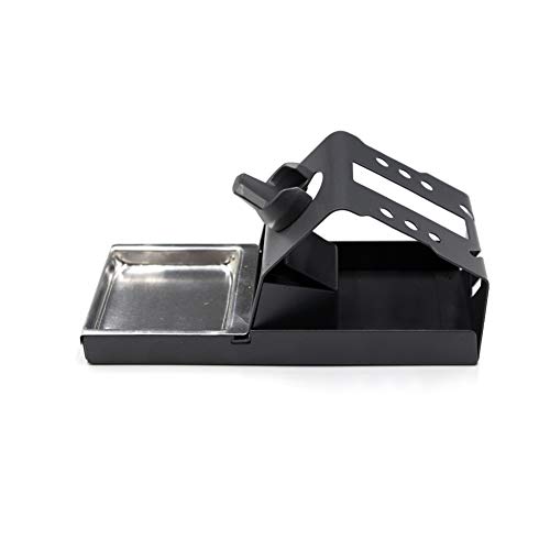 EUGNN Soldering Iron Stand,Support Anti Static Metal Base with Tip Cleaner Durable Helping Hands Soldering - Thumbnail 2
