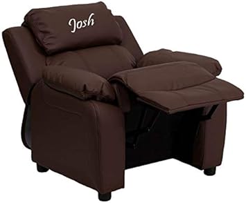 child recliner with name