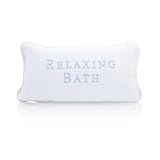Spa Sister Relaxing Waffle Weave Embroidered Bath Pillow Relaxing Bath