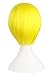 MapofBeauty 12 Inches/30cm Short Straight Cosplay Costume Wig Party Wig (Yellow)