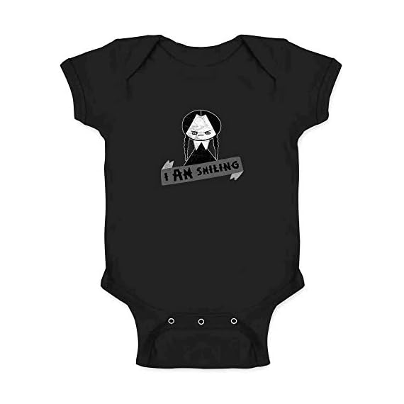 I-AM-Smiling-Funny-Goth-Infant-Bodysuit