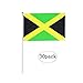 Jamaica Stick Flag,Jamaican Hand Held Mini Small Flags On Stick International Country World Stick Flags For Party Classroom Garden Olympics Festival Clubs Parades Parties Desk Decorations(30 pack)