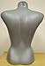 Female Torso Mannequin Form Display Bust Grey Color (#5010)