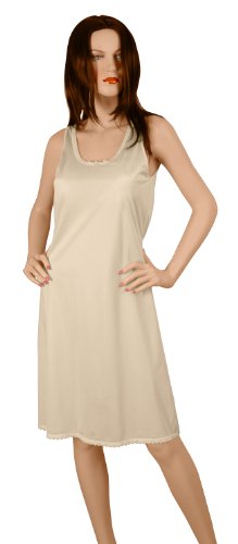 Gemsli Classica, Nylon Full Slip with Tiny Lace, Cling Free # FK400