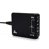 USB Wall Charger, USB C Charger, AMZ digital 6 Port 40W Mutiple USB Type C Wall Charging Station with Smart USB Output For Apple, Samsung, Nexus 5X/6P etc