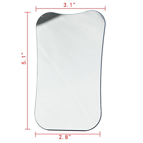 AZDENT Dental Intraoral Mirrors Photography 2 Sided Rhodium Glass Mirror Occlusal XL
