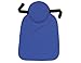 Ergodyne Chill-Its 6717 Evaporative Polymer Cooling Hard Hat Neck Shade, Solid Blue