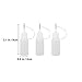 ULTNICE Needle Tip Glue Bottle Applicator Bottles Needle Squeeze Bottle Quilling Tool 10ml 10pcs