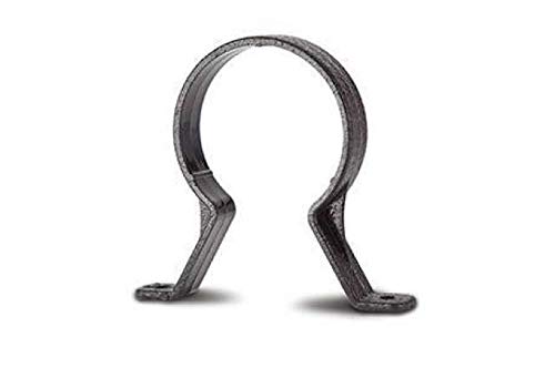 Pack of 2 x Polypipe CIRC1B Elegance Cast Iron Effect Pipe Clip for 68mm downpipes