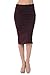 Womens Midi Mid Long Below Knee Pencil Skirt Made in USA