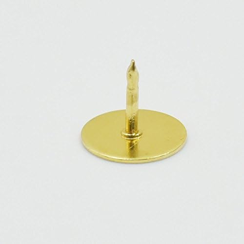 100 Pcs 10mm 3/8" Tie Tacks Make Anything Brass for Lapel Pin Findings Clutches gold or Nickle