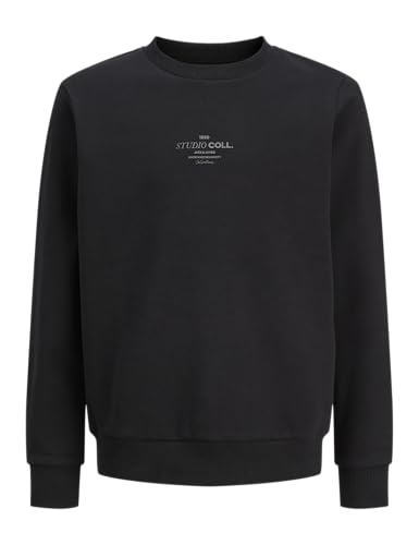 JACK & JONES Jjjin Sweat Crew Neck Jnr, Nero, 128 Uomo