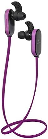 Wingz Bluetooth 4.0 Water-Proof Sweat-Proof Ear Buds - Connects to 2 Devices Simultaneously (Purple)